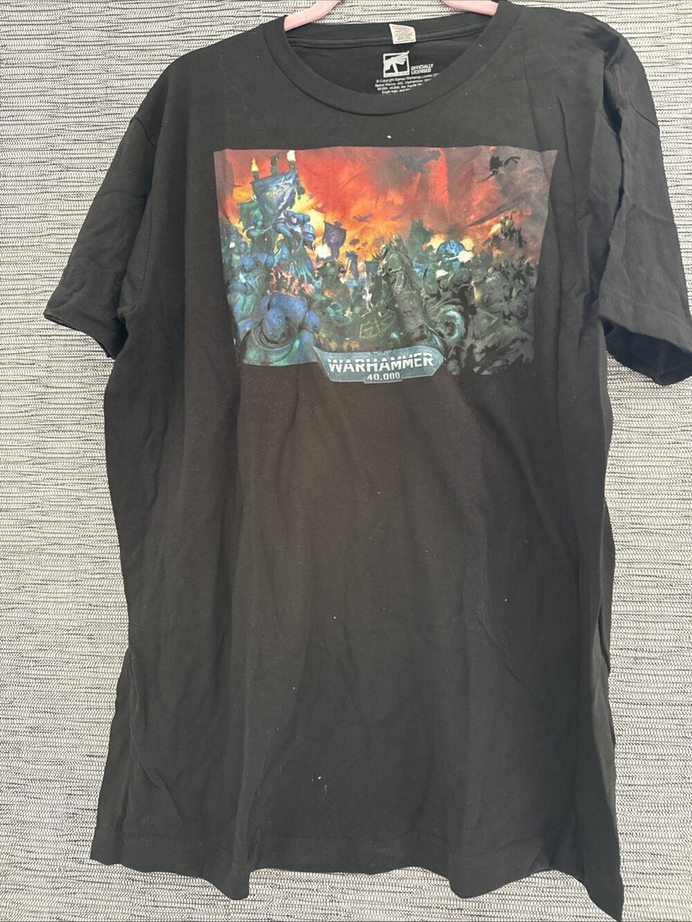 Warhammer 40,000 Space Marines Codex Reserve T-Shirt Tee, Black, Large